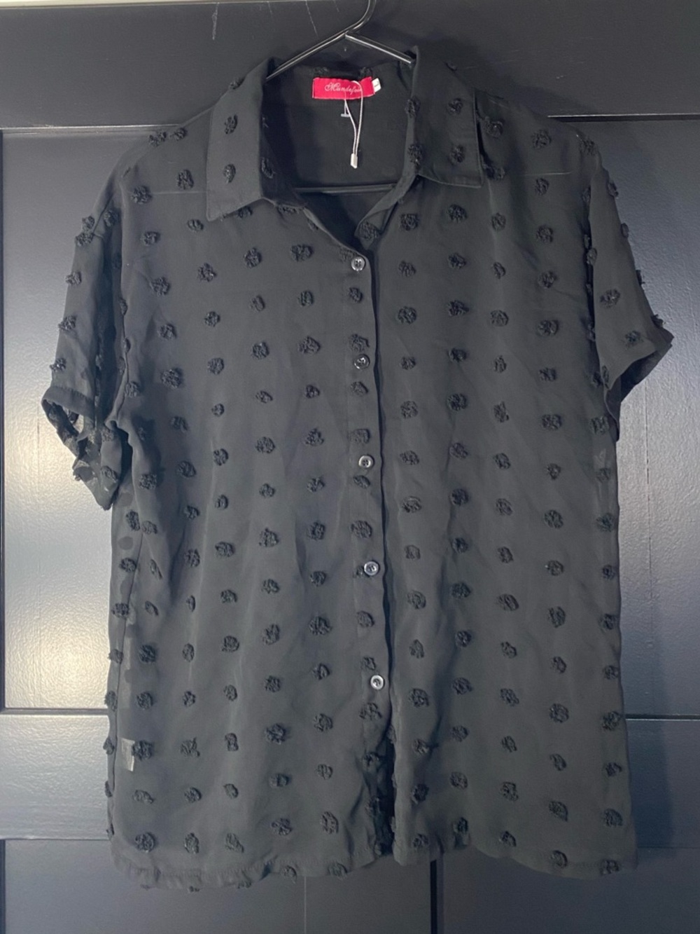 4/$16 Black Button Up Top